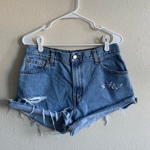 Vintage Levi High Waisted Cut Off Shorts